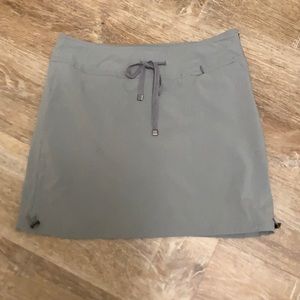 Gray lightweight athletic/hiking skort by Brisas